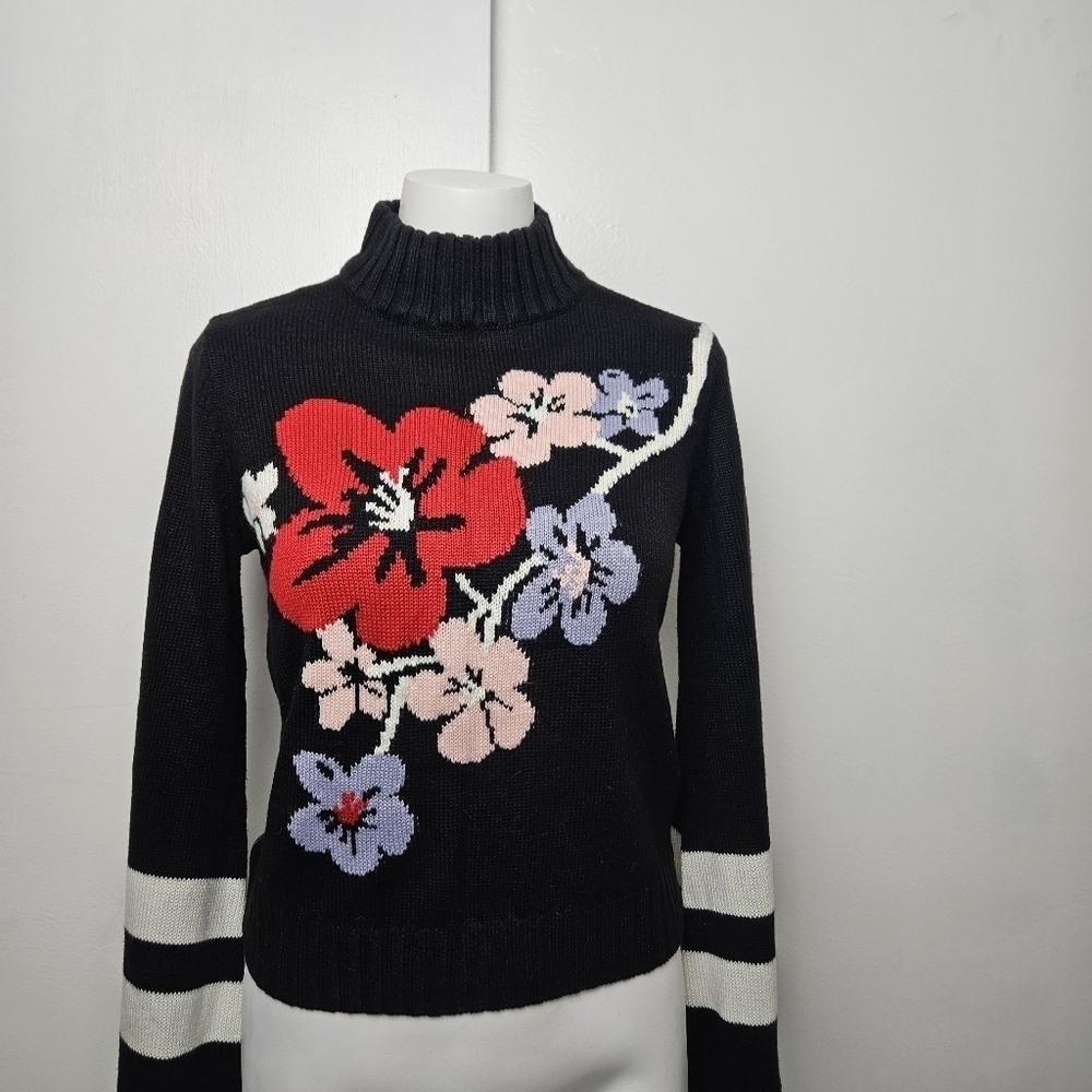 Floral knit sweater NWOT